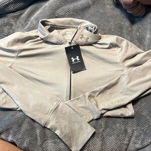 Under Armour Women's Light Gray Bomber Jacket